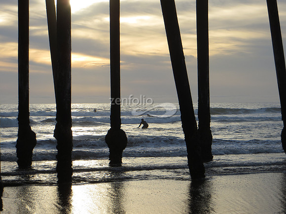 Sunset Surfing in Pismo Beach